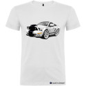 T-SHIRT PERSONALIZZATA SPORTIVA CON AUTO VIPER COLORE BIANCO