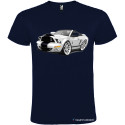 T-SHIRT PERSONALIZZATA SPORTIVA CON AUTO VIPER COLORE BLU NAVY