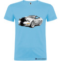 T-SHIRT PERSONALIZZATA SPORTIVA CON AUTO VIPER COLORE AZZURRO