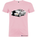 T-SHIRT PERSONALIZZATA SPORTIVA CON AUTO VIPER COLORE ROSA
