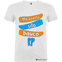 T-SHIRT PERSONALIZZATA VENETO MA QUANTO SITO BAUCO COLORE BIANCO