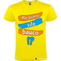 T-SHIRT PERSONALIZZATA VENETO MA QUANTO SITO BAUCO COLORE GIALLO