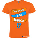 T-SHIRT PERSONALIZZATA VENETO MA QUANTO SITO BAUCO COLORE ARANCIO