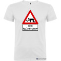 T-shirt personalizzata veneta attenzione ocio all'imbriagon colore bianco