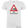 T-shirt personalizzata veneta attenzione ocio all'imbriagon colore bianco