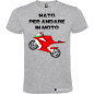 Maglietta Personalizzata Uomo Nato per Andare in Moto