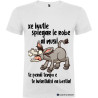 T-shirt personalizzata veneto è inutile spiegare agli asini perdi solo tempo colore bianco