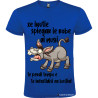 T-shirt personalizzata veneto è inutile spiegare agli asini perdi solo tempo colore blu royal