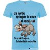 T-shirt personalizzata veneto è inutile spiegare agli asini perdi solo tempo colore azzurro