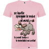 T-shirt personalizzata veneto è inutile spiegare agli asini perdi solo tempo colore rosa