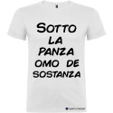 T-SHIRT VENETO SOTTO LA PANZA OMO DE SOSTANZA COLORE BIANCO