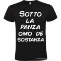 T-SHIRT VENETO SOTTO LA PANZA OMO DE SOSTANZA COLORE NERO