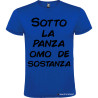 T-SHIRT VENETO SOTTO LA PANZA OMO DE SOSTANZA COLORE BLU ROYAL