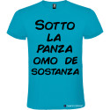 T-SHIRT VENETO SOTTO LA PANZA OMO DE SOSTANZA COLORE TURCHESE