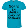 T-SHIRT VENETO SOTTO LA PANZA OMO DE SOSTANZA COLORE TURCHESE