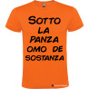 T-SHIRT VENETO SOTTO LA PANZA OMO DE SOSTANZA COLORE ARANCIO