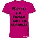 T-SHIRT VENETO SOTTO LA PANZA OMO DE SOSTANZA COLORE ROSA FUCSIA