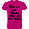 T-SHIRT VENETO SOTTO LA PANZA OMO DE SOSTANZA COLORE ROSA FUCSIA