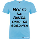 T-SHIRT VENETO SOTTO LA PANZA OMO DE SOSTANZA COLORE AZZURRO
