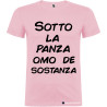 T-SHIRT VENETO SOTTO LA PANZA OMO DE SOSTANZA COLORE ROSA