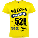 Maglietta personalizzata per compleanno non essere geloso giallo