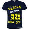 Maglietta personalizzata per compleanno non essere geloso blu navy