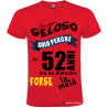 Maglietta personalizzata per compleanno non essere geloso rosso