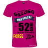 Maglietta personalizzata per compleanno non essere geloso fucsia