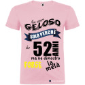 Maglietta personalizzata per compleanno non essere geloso rosa