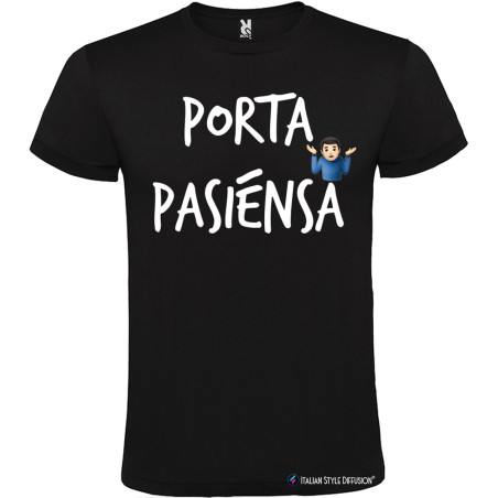 T-SHIRT PERSONALIZZATA VENETO PADOVA PORTA PAZIENZA COLORE NERO