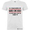 T-SHIRT PERSONALIZZATA VENETA VENETO SONO RESPONSABILE COLORE BIANCO