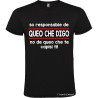 T-SHIRT PERSONALIZZATA VENETA VENETO SONO RESPONSABILE COLORE NERO