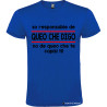 T-SHIRT PERSONALIZZATA VENETA VENETO SONO RESPONSABILE COLORE BLU ROYAL