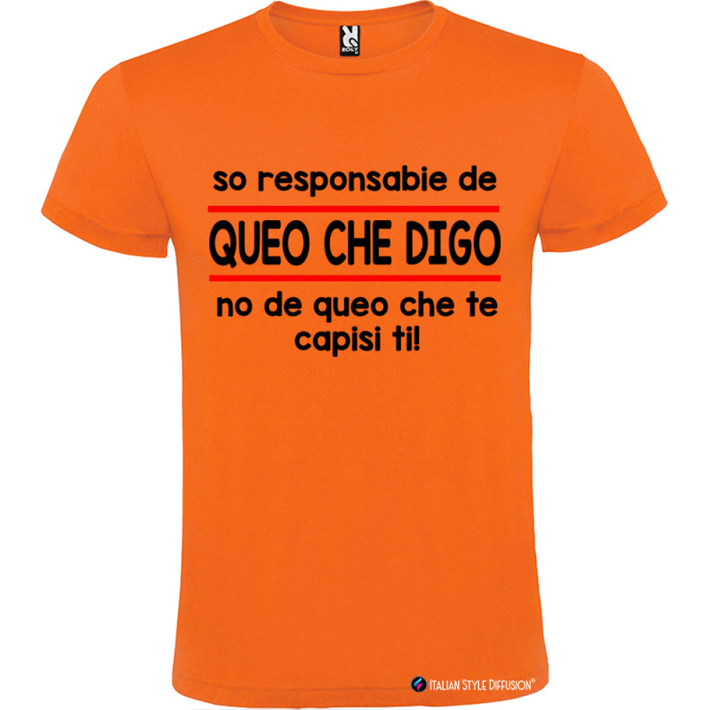 T-shirt Personalizzata Veneta Veneto Sono Responsabile