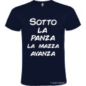 T-SHIRT VENETE SOTTO LA PANZA LA MAZZA AVANZA COLORE BLU NAVY