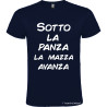 T-SHIRT VENETE SOTTO LA PANZA LA MAZZA AVANZA COLORE BLU NAVY