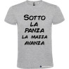 T-SHIRT VENETE SOTTO LA PANZA LA MAZZA AVANZA COLORE GRIGIO