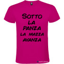 T-SHIRT VENETE SOTTO LA PANZA LA MAZZA AVANZA COLORE ROSA FUCSIA