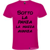 T-SHIRT VENETE SOTTO LA PANZA LA MAZZA AVANZA COLORE ROSA FUCSIA
