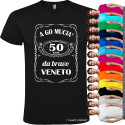 T-SHIRT PERSONALIZZATA 50 ANNI VECIO DA BRAVO VENETO