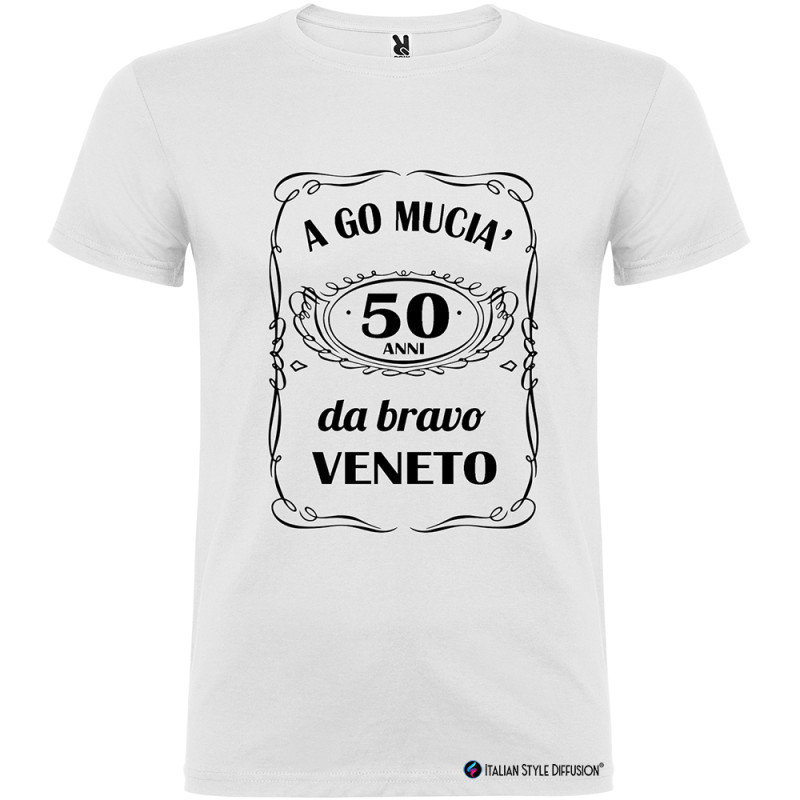 T-shirt Personalizzata 50 Anni Vecio da Bravo Veneto