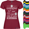 T-SHIRT DONNA COMPLEANNO ANNI DI ESPERIENZA 2