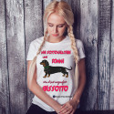 T-SHIRT PERSONALIZZATA DONNA CON BASSOTTO