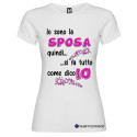 MAGLIETTA GIÙ LE MANI DALLA SPOSA COLORE BIANCO