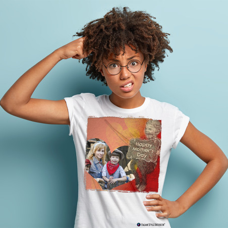 T-SHIRT DONNA PERSONALIZZATA HAPPY MOTHER'S DAY