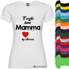T-SHIRT PERSONALIZZATA TI VOGLIO BENE MAMMA COLORI