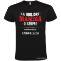 T-shirt personalizzata per la festa della mamma La migliore mamma di sempre nero