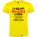 T-shirt personalizzata per la festa della mamma La migliore mamma di sempre giallo