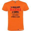 T-shirt personalizzata per la festa della mamma La migliore mamma di sempre arancione
