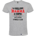 T-shirt personalizzata per la festa della mamma La migliore mamma di sempre grigio